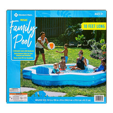 Load image into Gallery viewer, Members Mark Elegant Family Pool 10 Feet Long 2 Inflatable Seats with Backrests. New Version