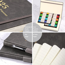Load image into Gallery viewer, 2025 Planner - Weekly & Monthly Planner 2025 with Calendar Stickers, JAN 2025 - DEC 2025, 5.75" X 8.25", Planner 2025 with Premium Thicker Paper, Pen Holder, Inner Pocket and 44 Notes Pages - Gray