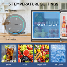 Load image into Gallery viewer, BANGSON Small Refrigerator, 1.6 Cu.Ft Mini Fridge With Freezer, Mini Fridge With Office, Energy Saving, Low Noise, Refrigerator For Office, Apartment, Dorm, Bedroom