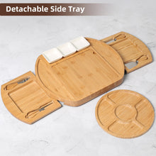 Load image into Gallery viewer, Charcuterie Boards Gift Set, Large Bamboo Cheese Board and Knife Set, Charcuterie Accessories, House Warming Gifts New Home, Wedding Gifts for Couple, Birthday Gifts for Women