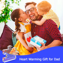 Load image into Gallery viewer, VELENTI Engraved Acrylic Block Puzzle Birthday Gifts for Dad 3.35 x 2.76 inch - Cool Dad Presents from Daughter, Son, Mom - Heartwarming Men Birthday Gift, Ideas