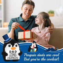 Load image into Gallery viewer, Fathers Day Dad Gifts from Daughter Son Wife, Handmade Crochet Mini Penguin Birthday Gifts for Dad Bonus Step, Funny I Love You Gift for Dads Father‘s Day Birthday Present Emotional Small Cute Decor