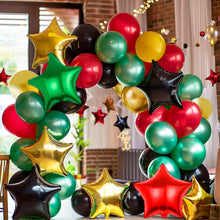 Load image into Gallery viewer, 138pcs Black History Month Balloon Arch Kit Black History Month Decorations Balloon Garland Black Red Green Balloon for African American Decorations