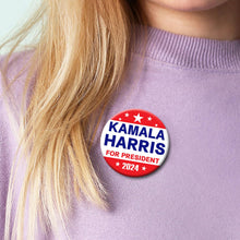 Load image into Gallery viewer, Kamala Harris 2024 for President Pins Button Harris Presidential Election Button Set of 6 Harris 2024 Campaign Button Pins For Men Women Comma La Merchandise 2.3 Inches