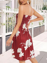 Load image into Gallery viewer, Sundresses for Women Casual Beach Summer Strapless Coverups Tube Tops Off The Shouder Dresses (WineRed,M)