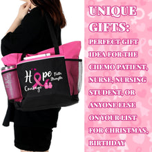 Load image into Gallery viewer, Paterr Breast Cancer Gifts Care Package for Woman Cancer Chemo Care Package Totes Bags Get Well Soon Gifts 20oz Tumble (Pink, Breast Cancer)
