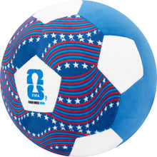 Load image into Gallery viewer, Jazwares FIFA® World Cup 2026 USA 9-Inch Plush Soccer Ball - Soft, Collectible World Cup™ Plush Toy - National Team Stars and Stripes Design - Ages 3+