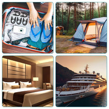 Load image into Gallery viewer, 30 Pcs Travel Hangers Portable Foldable Travel Hanger Organizer, Plastic Travel Accessories Essentials Clothes Drying Rack Folding Hangers for Traveling Camping Flying RV Cruises Suitcase, Black