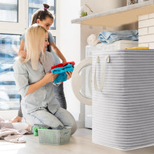 Load image into Gallery viewer, Lifewit 2 Pack Laundry Hamper Large Collapsible Laundry Baskets, Freestanding Waterproof Clothes Hamper with Easy Carry Handles in Laundry Room Bedroom Bathroom College Dorm for Adults, Grey, 2 x 80L