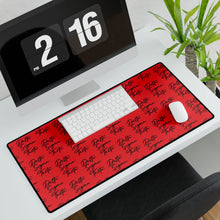 Load image into Gallery viewer, Red Desk Mats with DST Black Theme