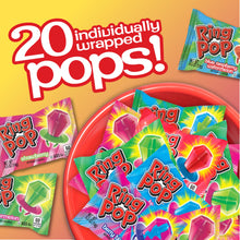 Load image into Gallery viewer, Ring Pop Halloween Bulk Variety Candy - 20 Ct Individually Wrapped Lollipops w/ Assorted Flavors - Fun Candy For Party Favors, Halloween Parties, Trick or Treat Goodie Bags, Bachelorette Parties