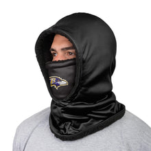 Load image into Gallery viewer, FOCO Baltimore Ravens NFL Black Hooded Gaiter