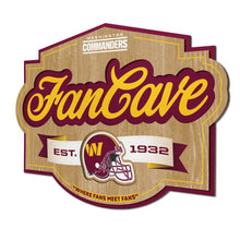 Load image into Gallery viewer, YouTheFan NFL Washington Commanders Fan Cave Sign for Office