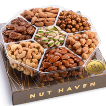 Load image into Gallery viewer, Fathers Day Nuts Gift Basket - Assortment of Sweet & Roasted Salted Gourmet Nuts - Assorted Food Gift Box for Husband, Dad, Him, Fathers Day, Family, Sympathy, Men & Women.