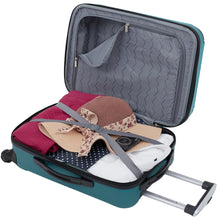 Load image into Gallery viewer, Travelers Club Chicago Hardside Expandable Spinner Luggage, Teal, 3 Piece Set