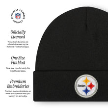 Load image into Gallery viewer, FOCO Men's Pittsburgh Steelers NFL Logo Basic Beanie Hat, Team Color