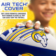 Load image into Gallery viewer, Franklin Sports NFL Los Angeles Rams Football - Youth Mini Football - 8.5" Football- SPACELACE Easy Grip Texture- Perfect for Kids !