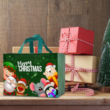Load image into Gallery viewer, 16PCS Christmas Gift Bags,Christmas Tote Bags with Handles, Christmas Treat Bags, Multifunctional Non-Woven Christmas Bags for Gifts Wrapping Shopping, Xmas Party Supplies, 13"×9.8"×6.6"