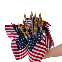 Load image into Gallery viewer, 12 Pack Small American Flags on Stick Small US Flags/Mini American Flags for Outside 4x6 Inch American Hand Held Stick Flags with Kid-Safe Spear Top, Patriotic Veterans Day Decorations, 4th of July Decorations