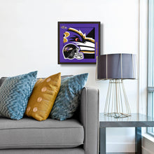Load image into Gallery viewer, YouTheFan NFL Baltimore Ravens 3D Logo Series Wall Art - 12x12, Team Colors