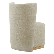 Load image into Gallery viewer, CHITA Upholstered Rolling Dining Chair on Casters Set of 2, FSC Certified Modern Fabric Dining Chair with Casters, Boucle Dining Chairs for Reading Room Waiting Room Kitchen Dining Room, Oatmeal