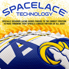 Load image into Gallery viewer, Franklin Sports NFL Los Angeles Rams Football - Youth Mini Football - 8.5" Football- SPACELACE Easy Grip Texture- Perfect for Kids !