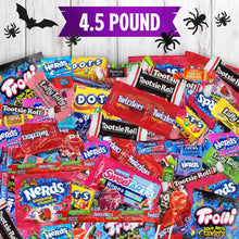 Load image into Gallery viewer, Bulk Halloween Candy Individually Wrapped Variety Pack - 4.5 Pounds Mixed Assorted Candies for Pinata Fillers, Schools, Office Treats, and Party Bags | Approx. 250 Pieces