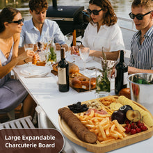 Load image into Gallery viewer, Charcuterie Boards Gift Set, Large Bamboo Cheese Board and Knife Set, Charcuterie Accessories, House Warming Gifts New Home, Wedding Gifts for Couple, Birthday Gifts for Women