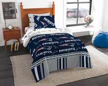 Load image into Gallery viewer, Northwest NFL New England Patriots Bed in a Bag Set, Twin, Rotary