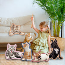 Load image into Gallery viewer, Unite Stone Custom Dog Pillow, Custom Cat Pillow Pet Pillows Personalized Photo Picturev Customized Pillows with Photos Mother's Day/Graduation/Father's Day (18inch)