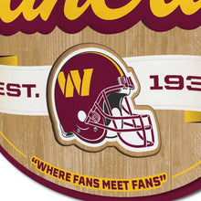 Load image into Gallery viewer, YouTheFan NFL Washington Commanders Fan Cave Sign for Office