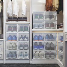 Load image into Gallery viewer, YITAHOME XL Shoe Storage Box, Set of 12 Shoe Storage Lightweight Plastic Organizers Stackable Shoe Storage Box Rack Containers Drawers - White/X-Large Size