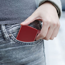 Load image into Gallery viewer, Kintion Pocket Mirror, 1X/3X Magnification LED Compact Travel Makeup Mirror with Light for Purse, 2-Sided, Portable, Folding, Handheld, Small Lighted Mirror for Gift, Wine Red