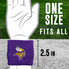Load image into Gallery viewer, Franklin Sports NFL Embroidered Wristbands, Team Specific, OSFM