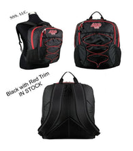 Load image into Gallery viewer, Red and Black Ombre Backpack with DST 1913 Decal