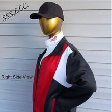 Load image into Gallery viewer, Red, Black, and White Colorblock DST Track Suit