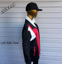 Load image into Gallery viewer, Red, Black, and White Colorblock DST Track Suit