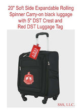 Load image into Gallery viewer, 20" Soft Side Expandable DST Luggage with Spinner Wheels and Luggage Tag