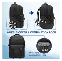 Load image into Gallery viewer, Deluxe Large Wheel Backpack Trolley with 5" DST Crest