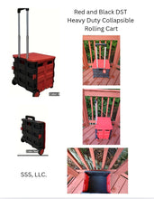 Load image into Gallery viewer, Red and Black DST Collapsible Cart