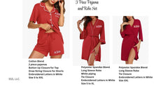 Load image into Gallery viewer, 3 Piece Summer DST Pajama and Robe set