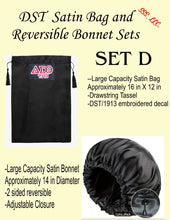 Load image into Gallery viewer, DST Satin Bag and Bonnet Set