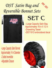 Load image into Gallery viewer, DST Satin Bag and Bonnet Set