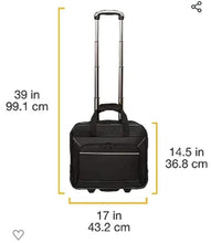 Load image into Gallery viewer, Rolling Laptop Case with Embroidered DST Crest Decal
