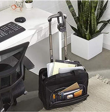 Load image into Gallery viewer, Rolling Laptop Case with Embroidered DST Crest Decal