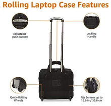 Load image into Gallery viewer, Rolling Laptop Case with Embroidered DST Crest Decal