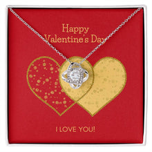 Load image into Gallery viewer, Valentines Day Love Knot Necklace