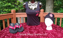 Load image into Gallery viewer, Black Tank Top with "DST Letter and Crest" Theme