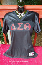 Load image into Gallery viewer, Black DST Customizable Football Jersey
