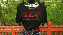 Load image into Gallery viewer, Short Sleeve black tee with DST bling